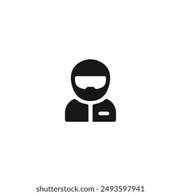 Helmet icon vector. EPS 10 editable vector