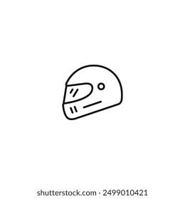 Helmet icon vector. EPS 10 editable vector
