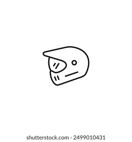 Helmet icon vector. EPS 10 editable vector