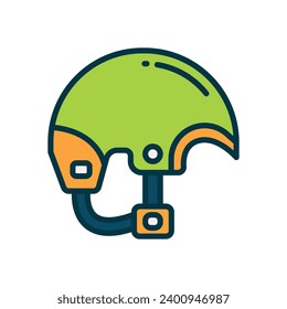 helmet icon. vector filled color icon for your website, mobile, presentation, and logo design.