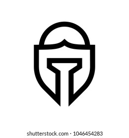 helmet icon, vector illustration