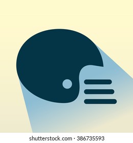 Helmet icon. Vector illustration.