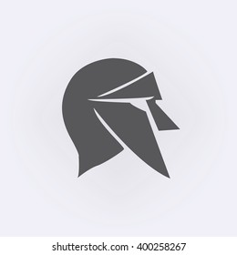 Helmet icon . Vector illustration