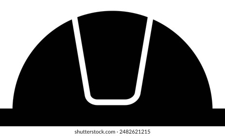 Helm-Symbol Vektorillustration. Bauhelm-Symbol. für Web-, UI- und mobile App