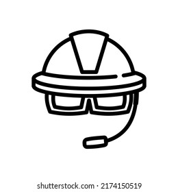 helmet icon vector illustration logo template for many purpose. Isolated on white background.