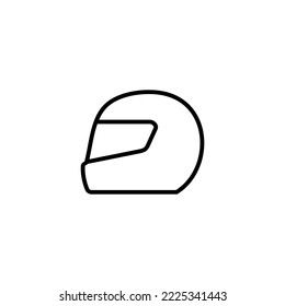 Helmet icon vector illustration. Motorcycle helmet sign and symbol. Construction helmet icon. Safety helmet