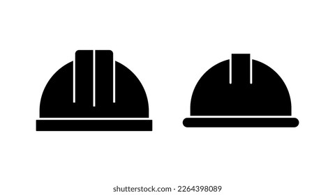 Helmet icon vector illustration. Motorcycle helmet sign and symbol. Construction helmet icon. Safety helmet
