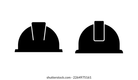 Helmet icon vector illustration. Motorcycle helmet sign and symbol. Construction helmet icon. Safety helmet