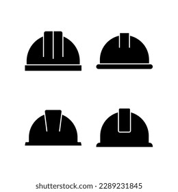 Helmet icon vector illustration. Motorcycle helmet sign and symbol. Construction helmet icon. Safety helmet