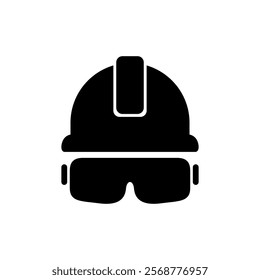 Helmet icon vector illustration. Motorcycle helmet sign and symbol. Construction helmet icon. Safety helmet