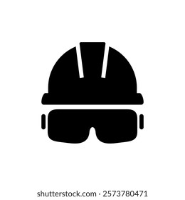 Helmet icon vector illustration. Motorcycle helmet sign and symbol. Construction helmet icon. Safety helmet