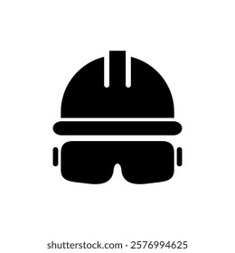 Helmet icon vector illustration. Motorcycle helmet sign and symbol. Construction helmet icon. Safety helmet