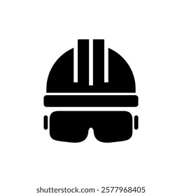 Helmet icon vector illustration. Motorcycle helmet sign and symbol. Construction helmet icon. Safety helmet