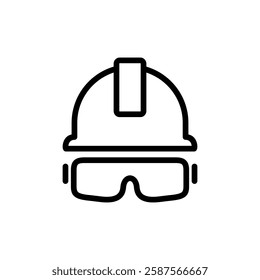 Helmet icon vector illustration. Motorcycle helmet sign and symbol. Construction helmet icon. Safety helmet