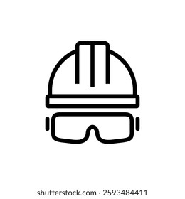 Helmet icon vector illustration. Motorcycle helmet sign and symbol. Construction helmet icon. Safety helmet
