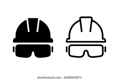 Helmet icon vector illustration. Motorcycle helmet sign and symbol. Construction helmet icon. Safety helmet