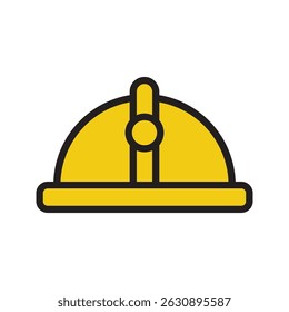 Helmet icon vector illustration. Motorcycle helmet sign and symbol. Construction helmet icon.