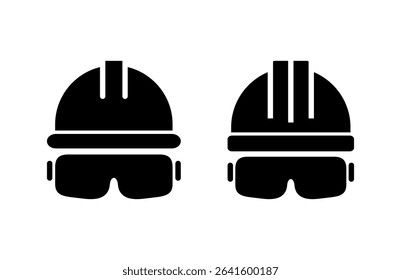 Helmet icon vector illustration. Motorcycle helmet sign and symbol. Construction helmet icon. Safety helmet