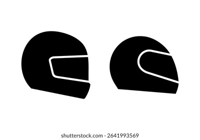 Helmet icon vector illustration. Motorcycle helmet sign and symbol. Construction helmet icon. Safety helmet