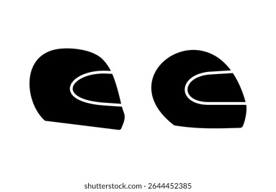 Helmet icon vector illustration. Motorcycle helmet sign and symbol. Construction helmet icon. Safety helmet