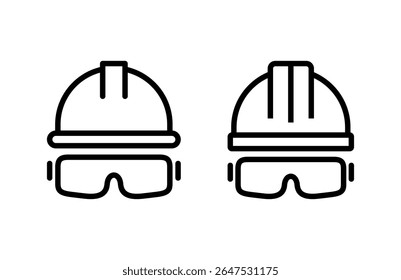 Helmet icon vector illustration. Motorcycle helmet sign and symbol. Construction helmet icon. Safety helmet