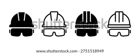 Helmet icon vector illustration. Motorcycle helmet sign and symbol. Construction helmet icon. Safety helmet
