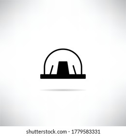Helm-Symbol, Vektorgrafik mit Schatten 