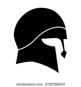 Helmet icon vector. Knight's helmet Illustration sign. Medieval helmet symbol. Armor logo.