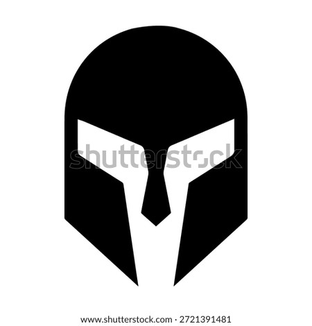 Helmet icon vector. Knight's helmet Illustration sign. Medieval helmet symbol. Armor logo.