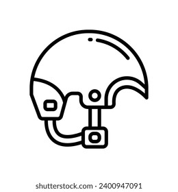 helmet icon. vector line icon for your website, mobile, presentation, and logo design.