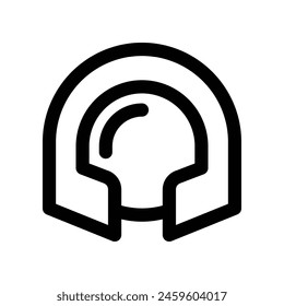 helmet icon. vector line icon for your website, mobile, presentation, and logo design.