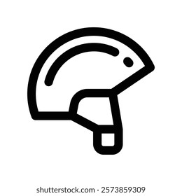 helmet icon. vector line icon for your website, mobile, presentation, and logo design.