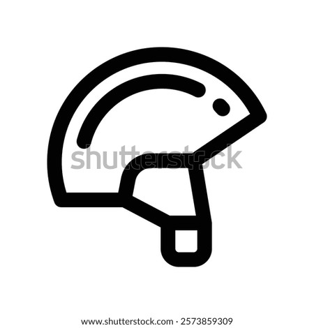 helmet icon. vector line icon for your website, mobile, presentation, and logo design.