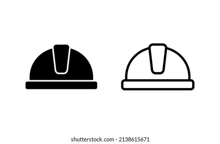 Helmet icon vector. Motorcycle helmet sign and symbol. Construction helmet icon. Safety helmet