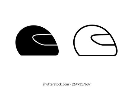 Helmet icon vector. Motorcycle helmet sign and symbol. Construction helmet icon. Safety helmet