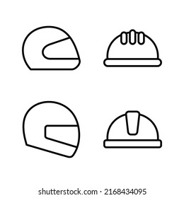 Helmet icon vector. Motorcycle helmet sign and symbol. Construction helmet icon. Safety helmet