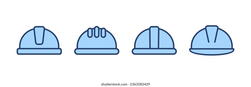 Helmet icon vector. Motorcycle helmet sign and symbol. Construction helmet icon. Safety helmet