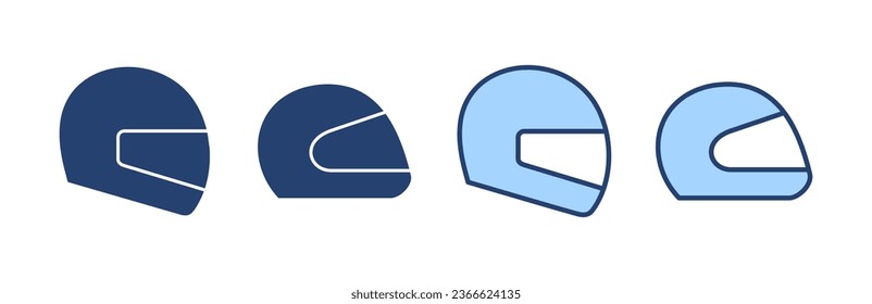 Helmet icon vector. Motorcycle helmet sign and symbol. Construction helmet icon. Safety helmet