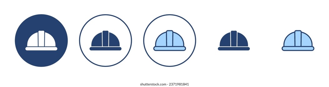 Helm-Symbol-Vektorgrafik. Motorradhelm-Zeichen und Symbol. Bauhelm-Symbol. Sicherheitshelm