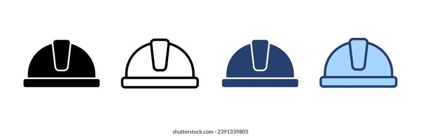Helmet icon vector. Motorcycle helmet sign and symbol. Construction helmet icon. Safety helmet
