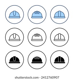 Helmet icon vector. Motorcycle helmet sign and symbol. Construction helmet icon. Safety helmet