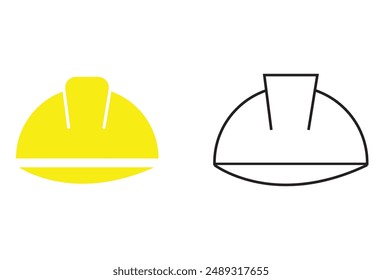 Helmet icon vector. Motorcycle helmet sign and symbol. Construction helmet icon. Motorcycle helmet sign and symbol. Vector illustration. Eps file 76.