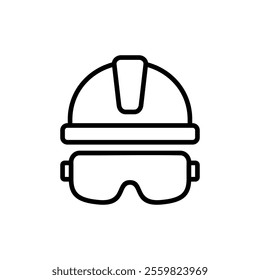 Helmet icon vector. Motorcycle helmet sign and symbol. Construction helmet icon. Safety helmet