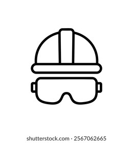 Helmet icon vector. Motorcycle helmet sign and symbol. Construction helmet icon. Safety helmet