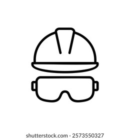 Helmet icon vector. Motorcycle helmet sign and symbol. Construction helmet icon. Safety helmet