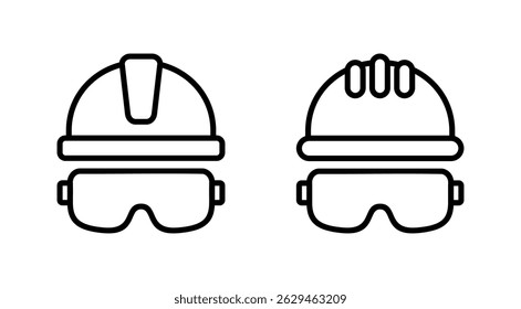 Helmet icon vector. Motorcycle helmet sign and symbol. Construction helmet icon. Safety helmet