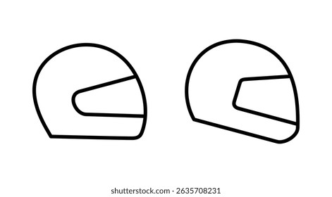 Helmet icon vector. Motorcycle helmet sign and symbol. Construction helmet icon. Safety helmet