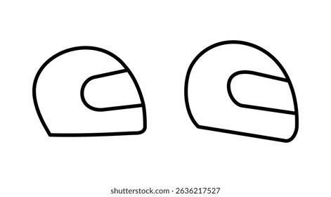 Helmet icon vector. Motorcycle helmet sign and symbol. Construction helmet icon. Safety helmet