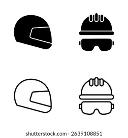 Helmet icon vector. Motorcycle helmet sign and symbol. Construction helmet icon. Safety helmet
