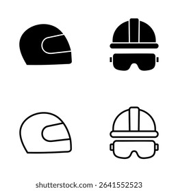 Helmet icon vector. Motorcycle helmet sign and symbol. Construction helmet icon. Safety helmet
